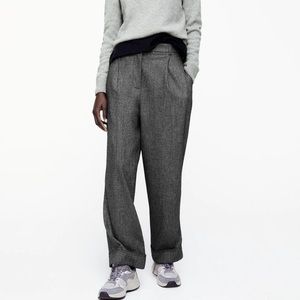 Zara cropped herringbone wool pants size small